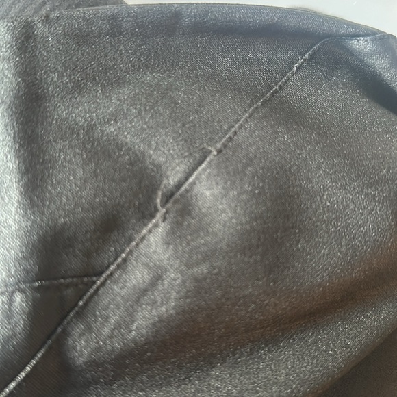 Black Matte Pleather Pants - Picture 7 of 7